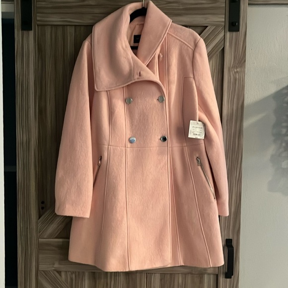 Liz Claiborne Jackets & Blazers - Liz Claiborne light pink Pea coat. new with tags and size XL